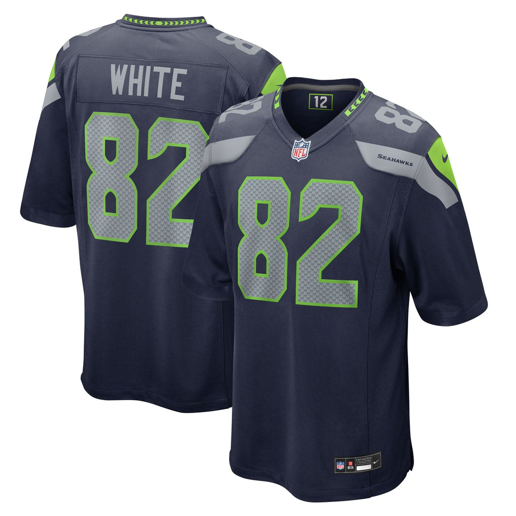 Seattle Seahawks Cody White College Navy Team Game Jersey