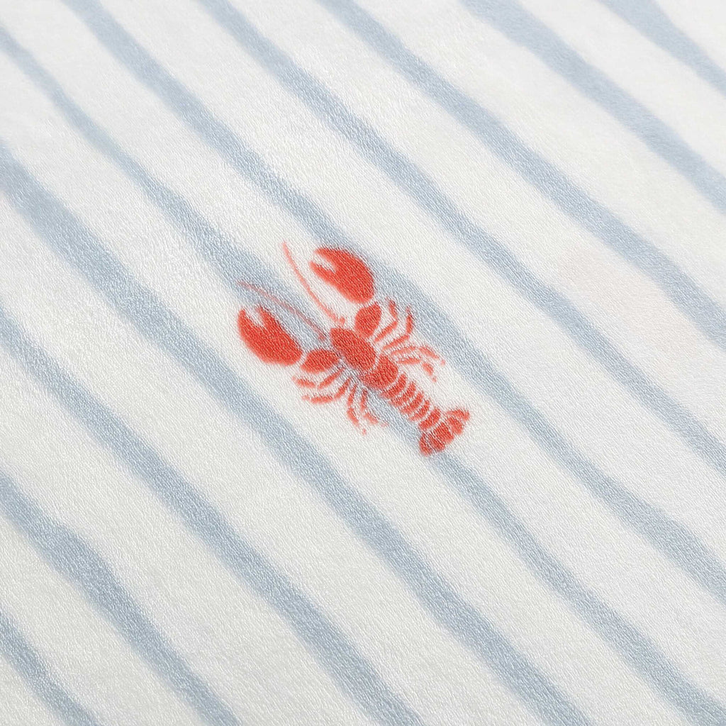 Nautica Lobster Watercolor Stripes Full/Queen Blanket