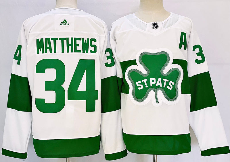 Men's Toronto Maple Leafs Auston Matthews #34 White jersey