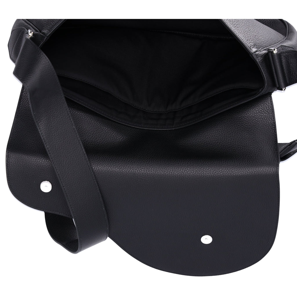 Christian Dior Saddle Messenger Bag Shoulder Bag 1ADME130YMJ Black Leather