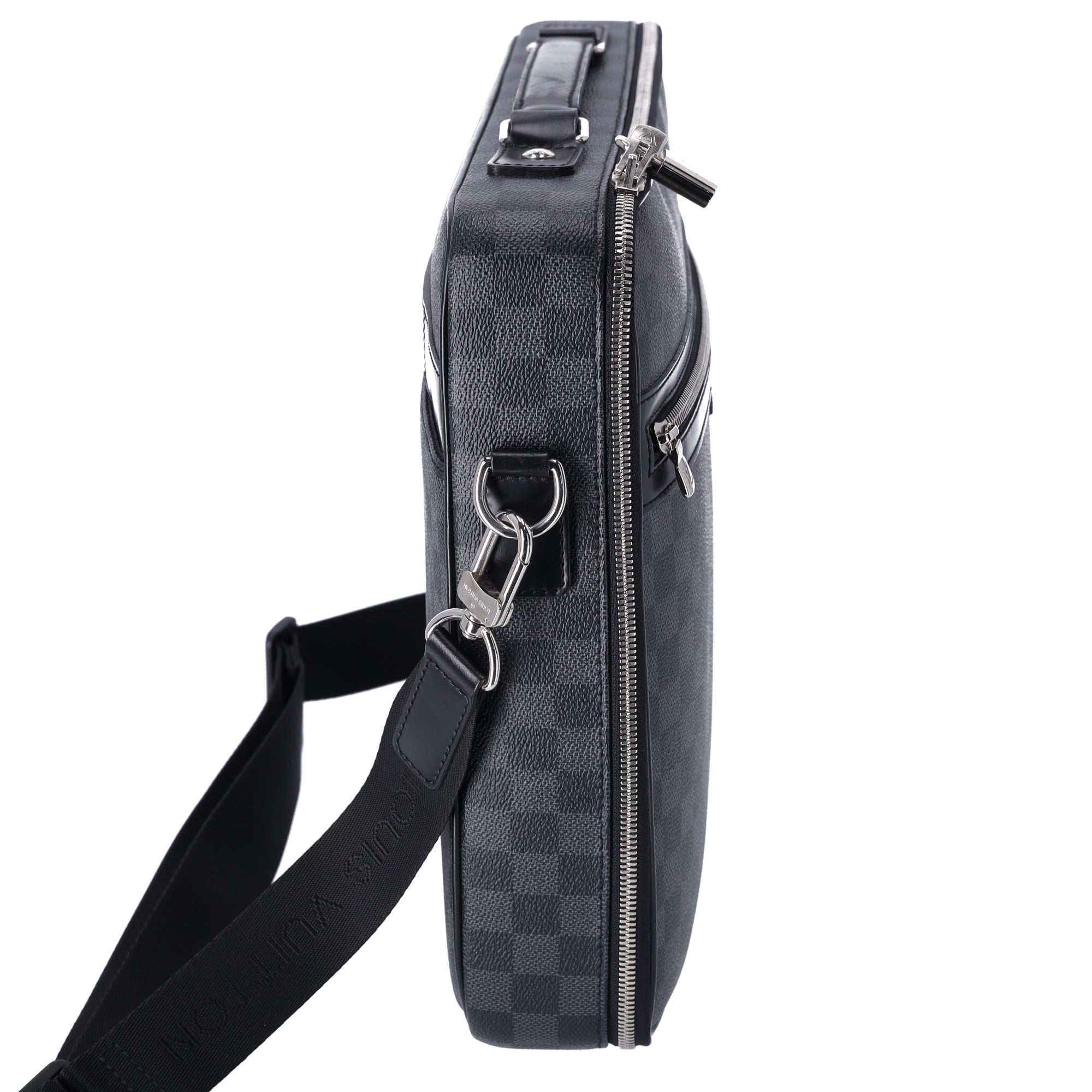 Louis Vuitton Steve Business Bag N58030 Damier Graphite Damier Black