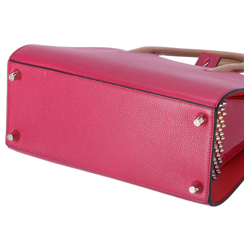 Christian Louboutin Paloma Medium Handbag Pink Solid Classic Studded