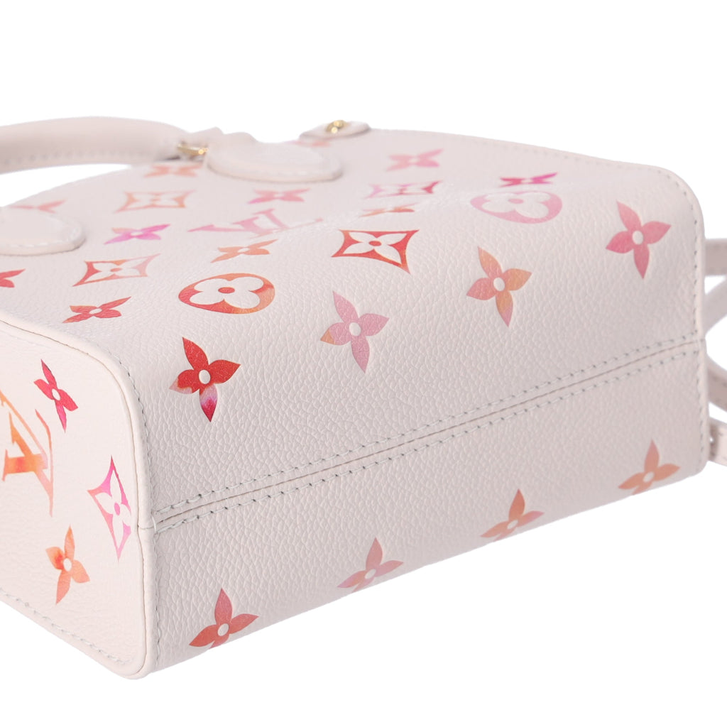 Louis Vuitton Onthego BB Empreinte Monogram Sunrise Aquarelle Beige Pink