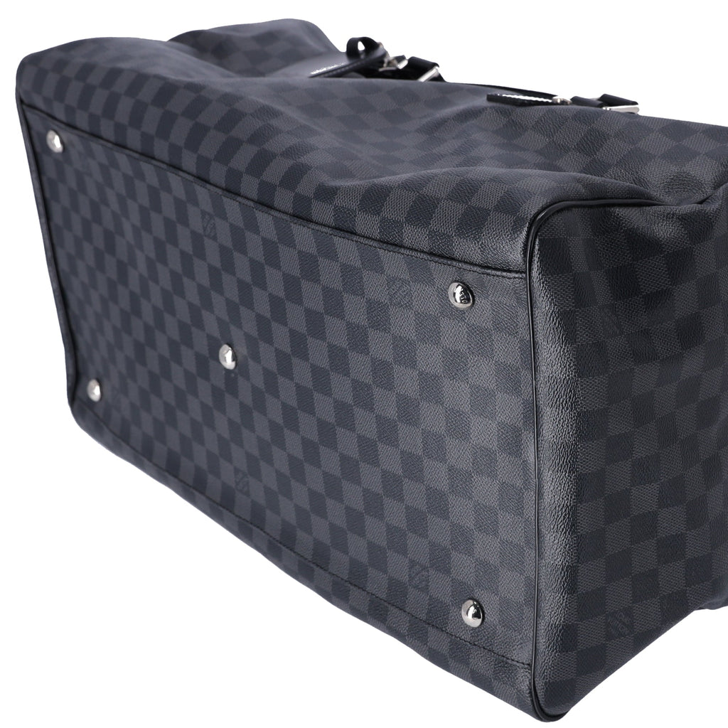 Louis Vuitton Roadster 50 Boston Bag N48189 Damier Graphite Black Canvas