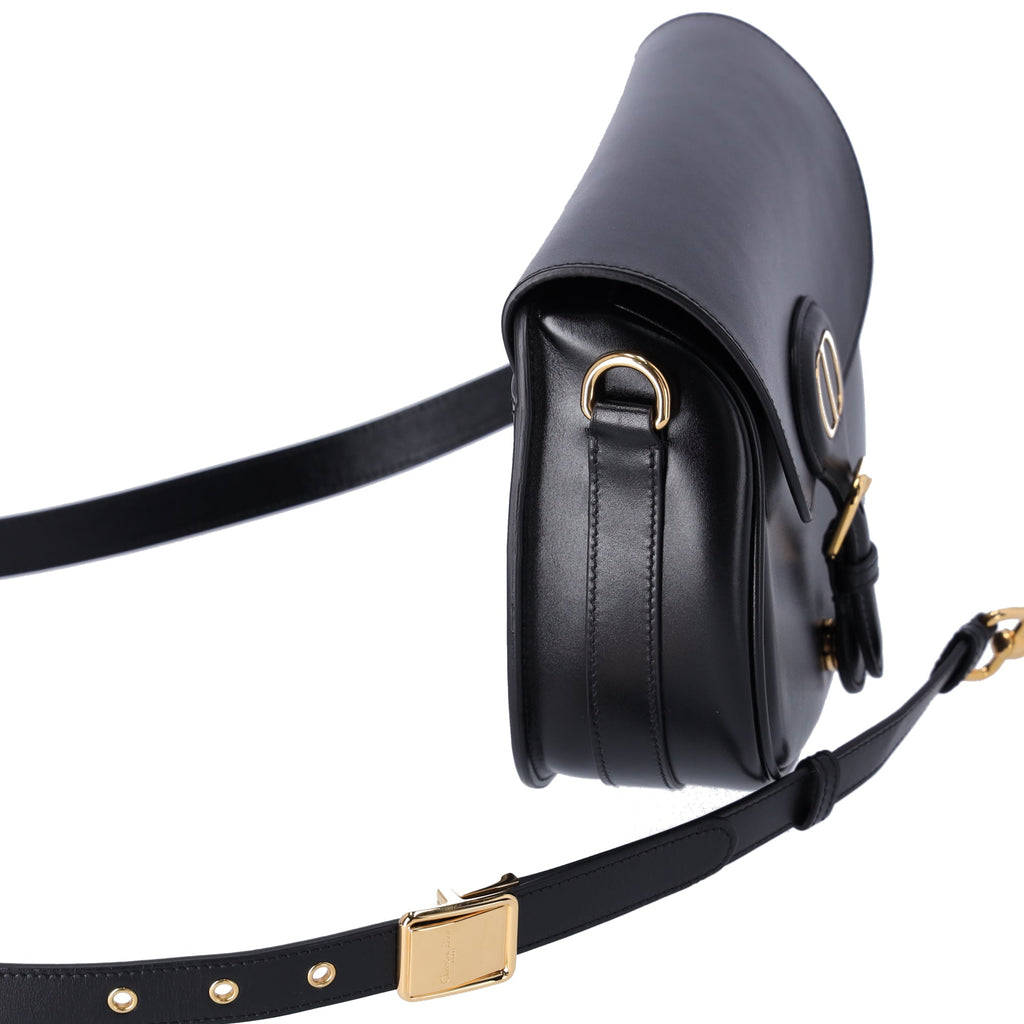 Christian Dior Bobby Medium Shoulder Bag M9319UMOL_M900 Black Box Leather