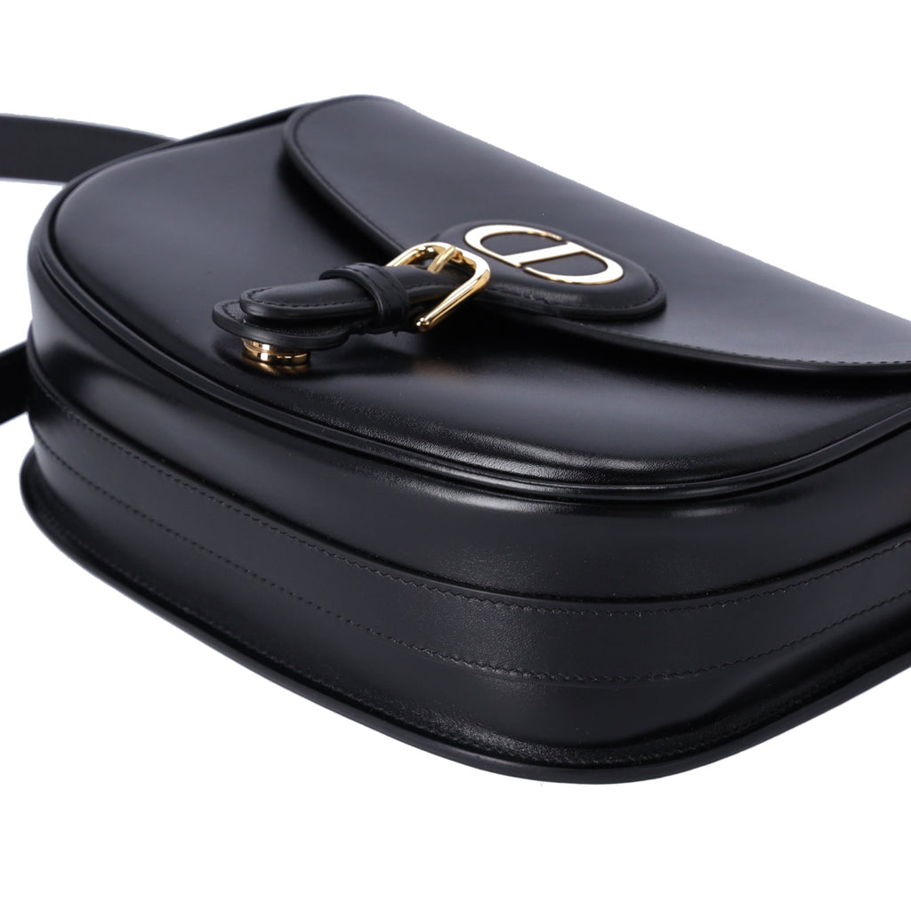 Christian Dior Bobby Medium Shoulder Bag M9319UMOL_M900 Black Box Leather