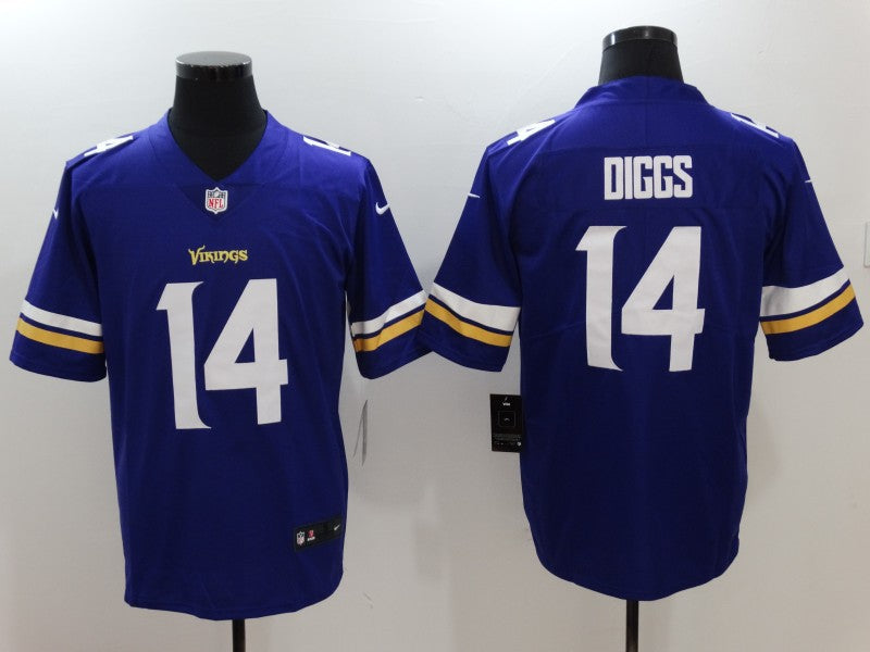 Men's Minnesota Vikings Stefon Diggs #14 Purple Player Game jersey