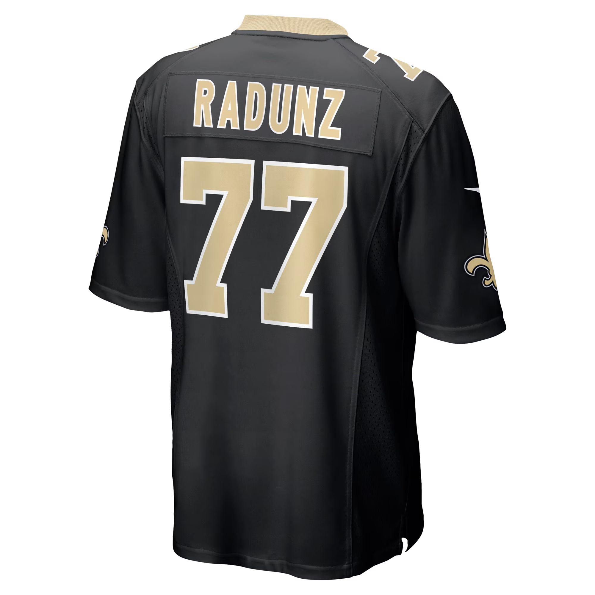 New Orleans Saints Dillon Radunz Black Team Game Jersey