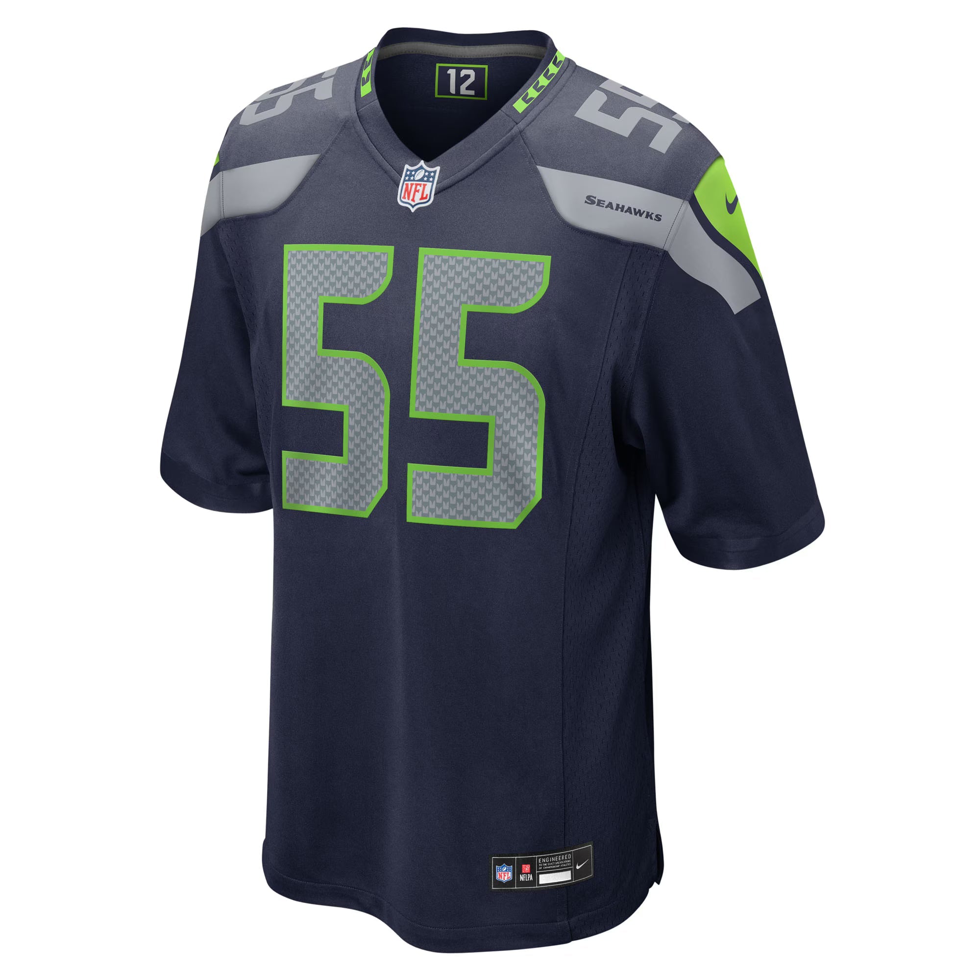 Seattle Seahawks Olu Oluwatimi College Navy Team Game Jersey