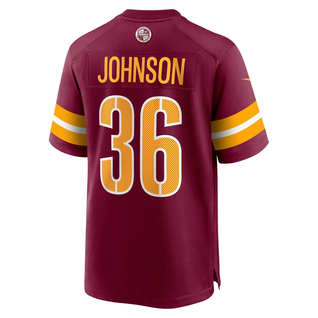 Danny Johnson Washington Commanders Nike  Game Jersey -  Burgundy