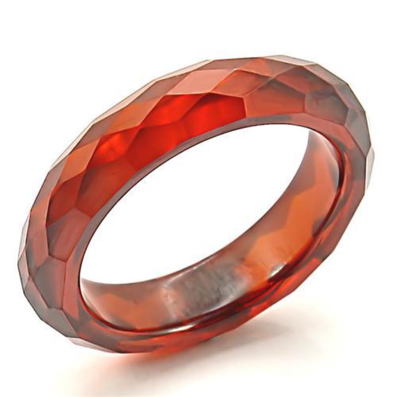 Stone Ring with AAA Grade CZ in Garnet