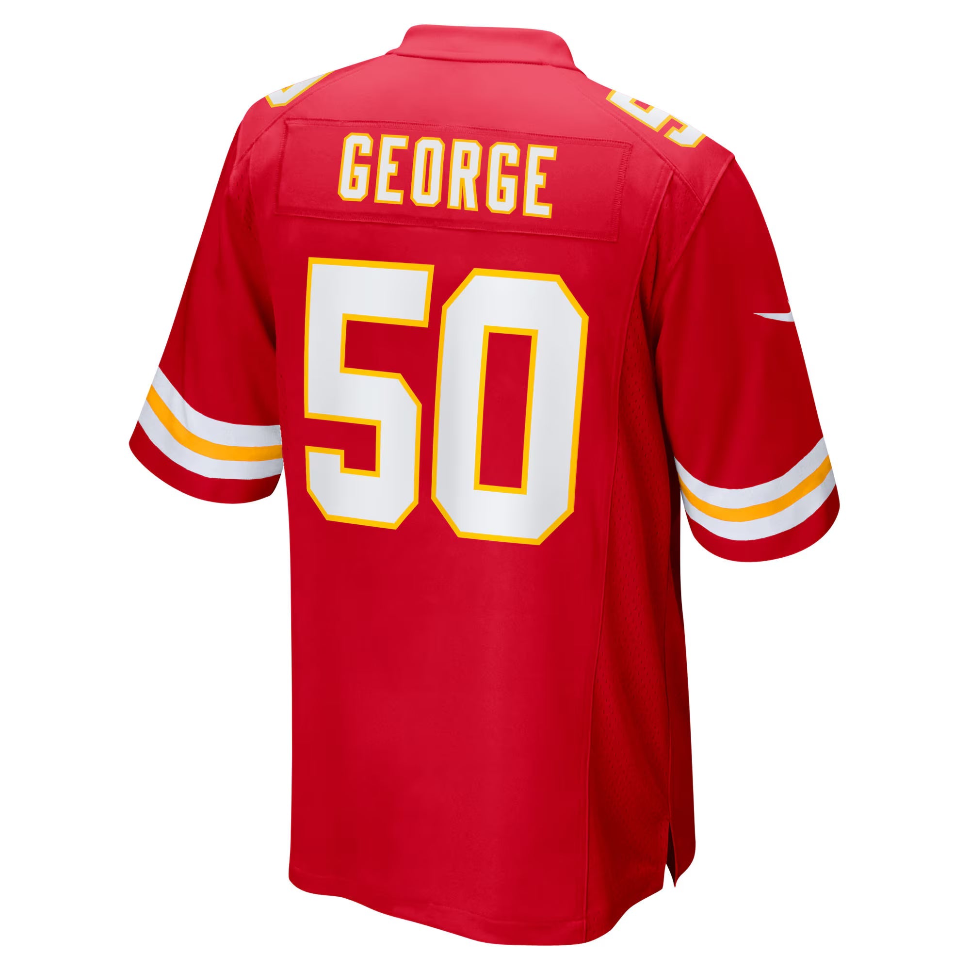 Kansas City Chiefs Brandon George Red Team Game Jersey