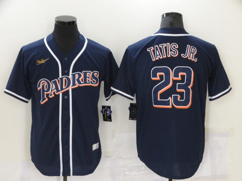 Men's San Diego Padres Fernando Tatis Jr. #23 Navy Stitched Jersey1