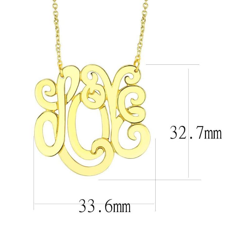 Rhodium Brass Necklace with No Stone