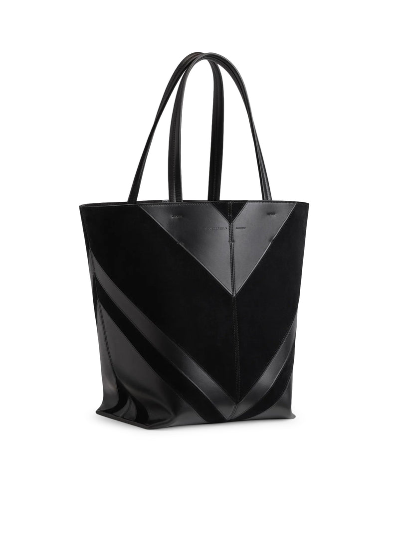 Phoebe Philo Women Black Suede Pot Cabas