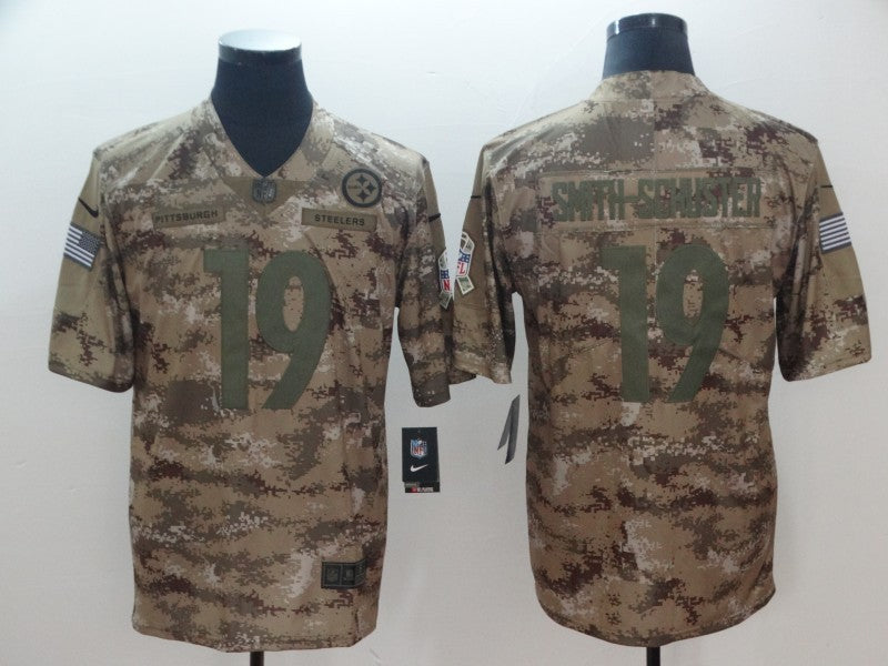 Men's Pittsburgh Steelers JuJu Smith-Schuster #19 Camouflage Game jersey