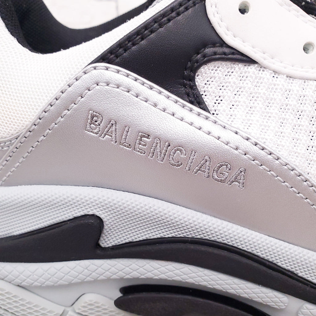 BALENCIAGA GREY/BLACK FLUO CLEAR SOLE SNEAKERS - SIZE 40