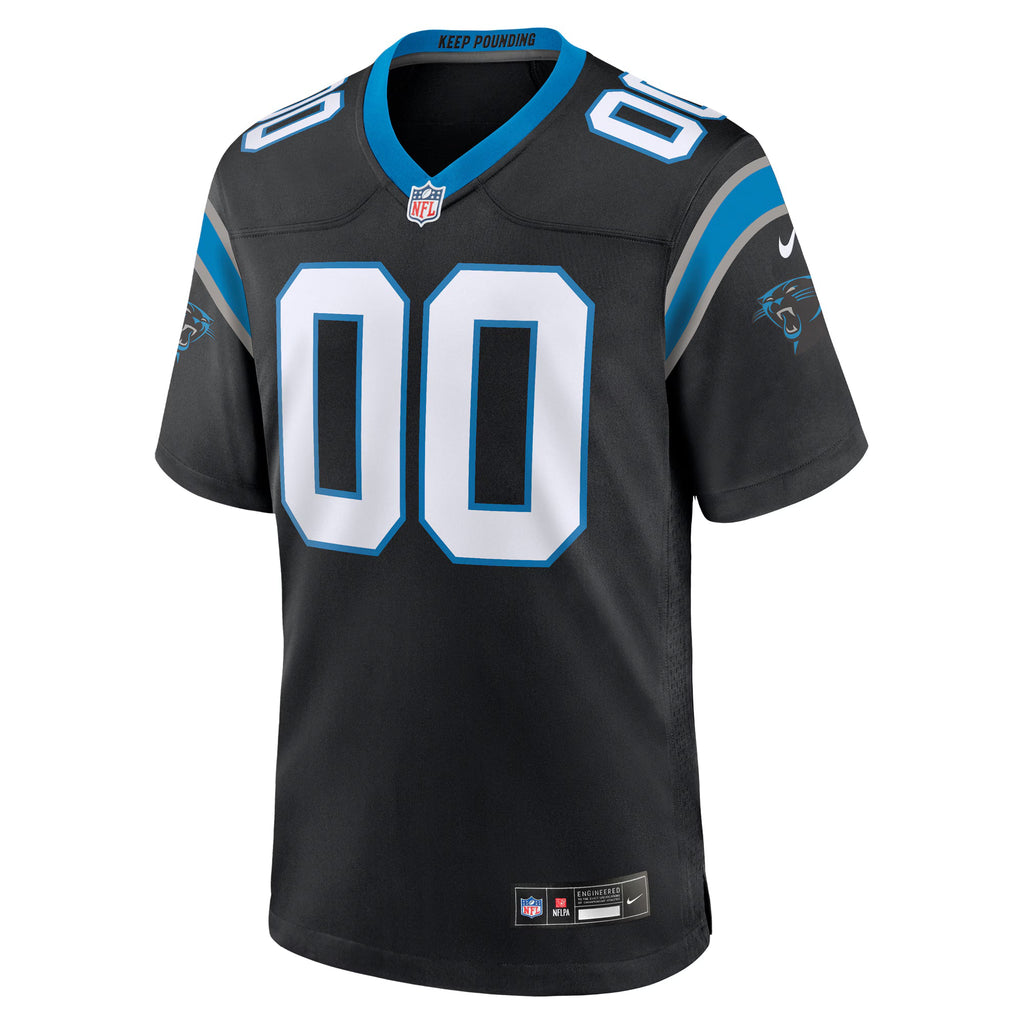 Carolina Panthers Black Custom Game Jersey