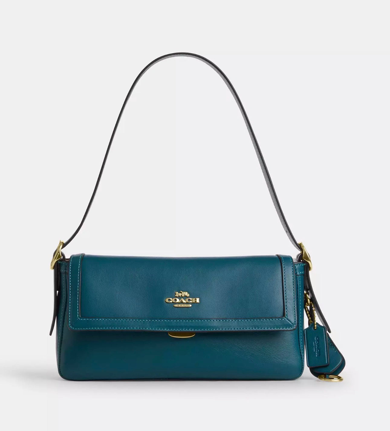NWT Coach Etta Small Flap Leather Shoulder Bag