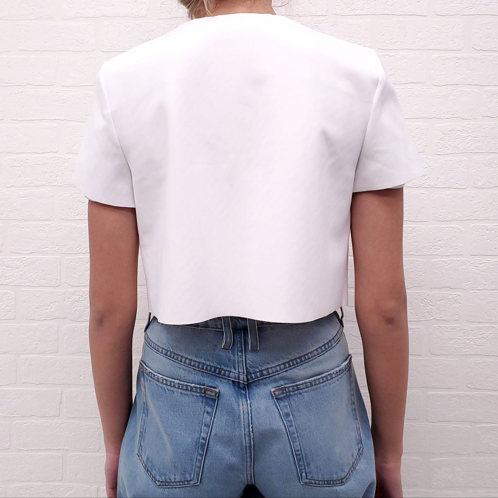 ZIMMERMANN CREW NECK SHORT SLEEVE TOP - SIZE 2