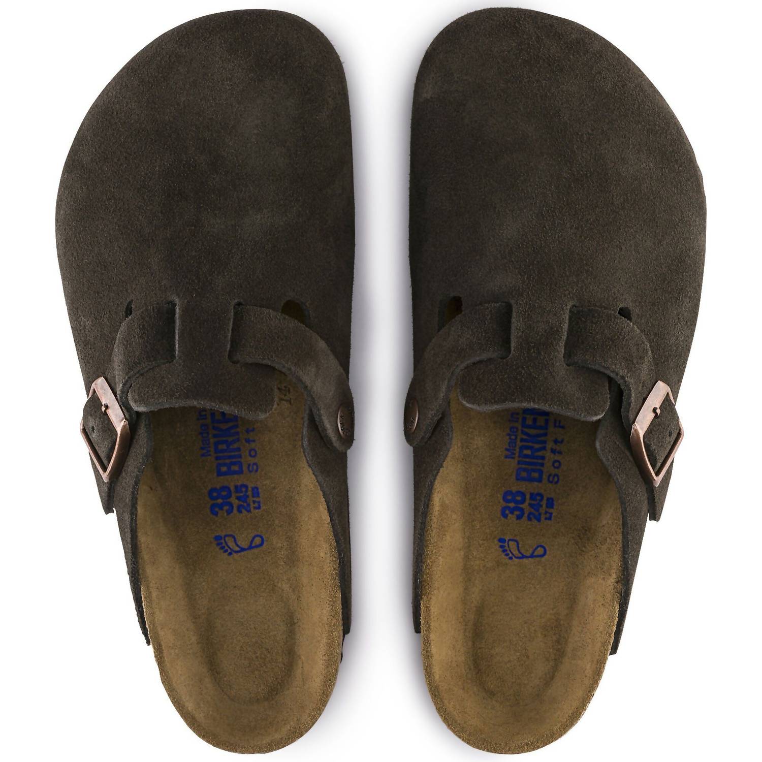 Unisex Boston Suede Clog In Mocha