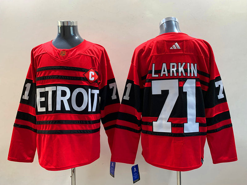 Men's Detroit Red Wings Dylan Larkin #71 Red Breakaway Player jersey