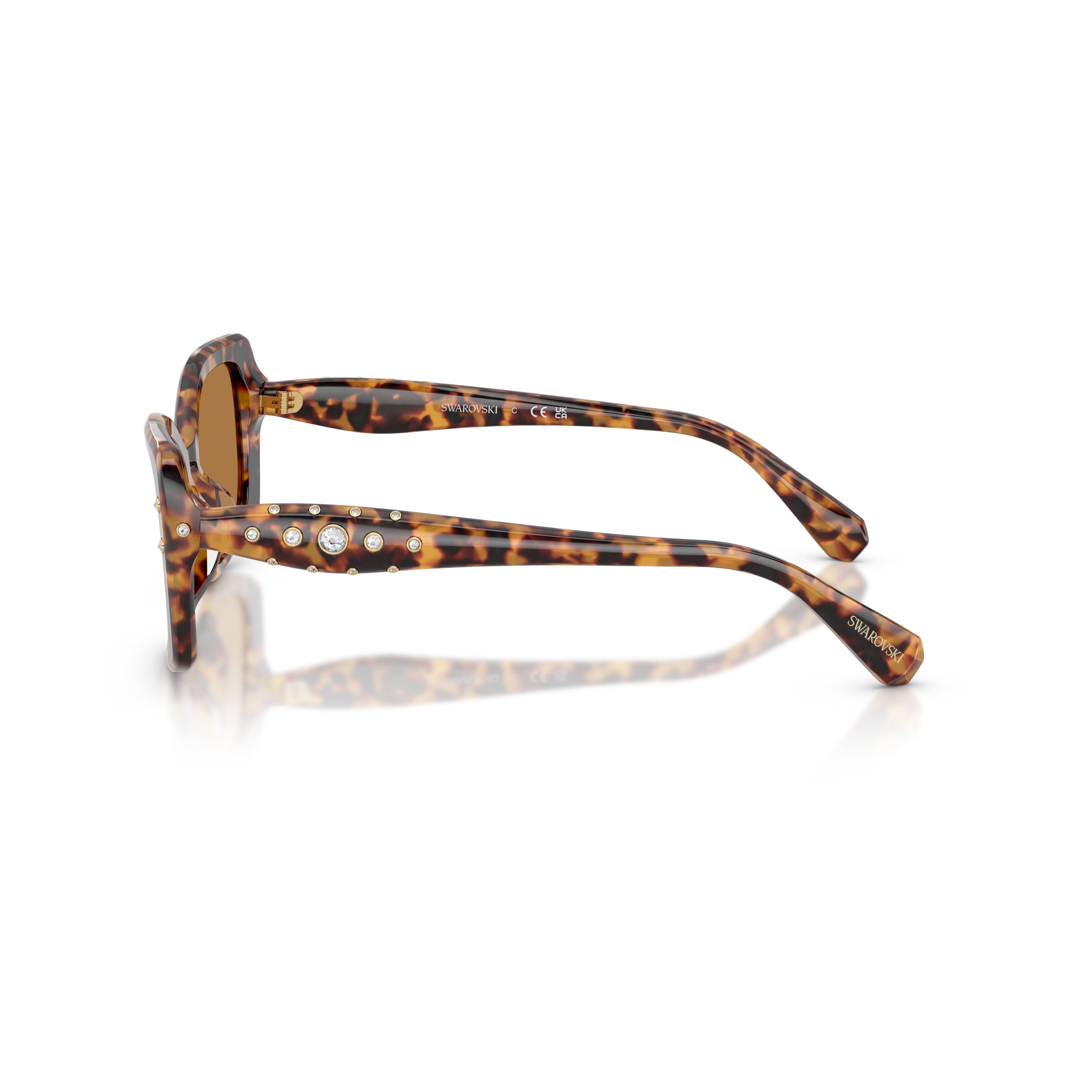 0Sk6058U Oversized Square Frame Sunglasses with Tortoiseshell Acetate