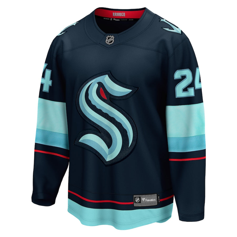 Men's Seattle Kraken Jamie Oleksiak Fanatics Deep Sea Blue Home Breakaway Player Jersey