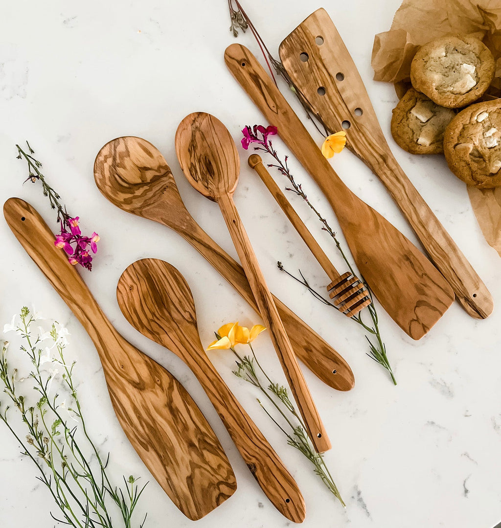 Cilio Toscana Olivewood 3 Piece Cooking Utensil Set