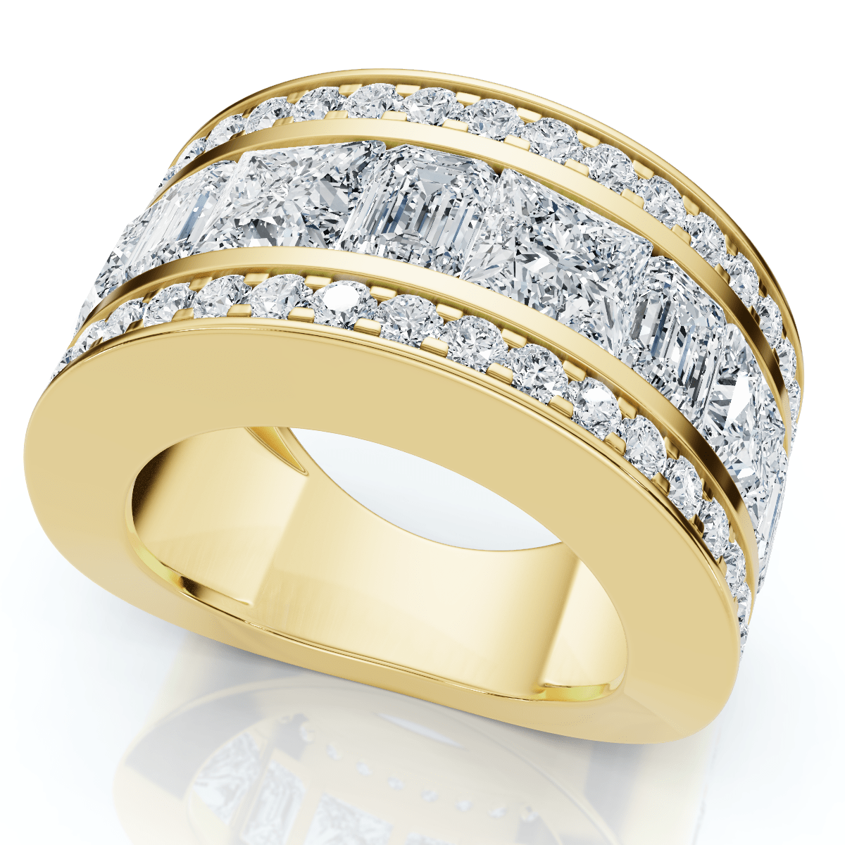 5 3/4ct Bold Diamond Statement Ring 14k Gold or Platinum Lab Grown