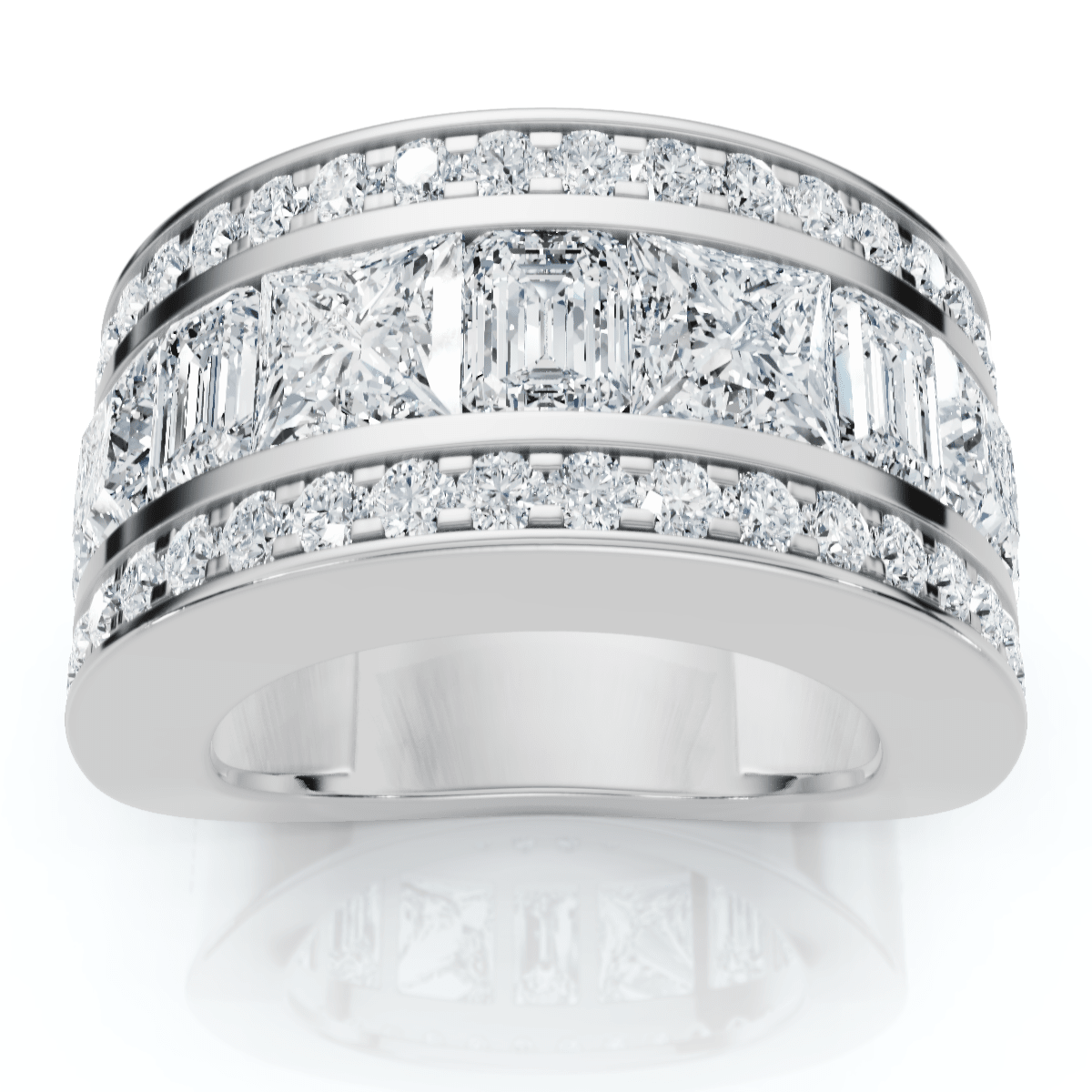 5 3/4ct Bold Diamond Statement Ring 14k Gold or Platinum Lab Grown