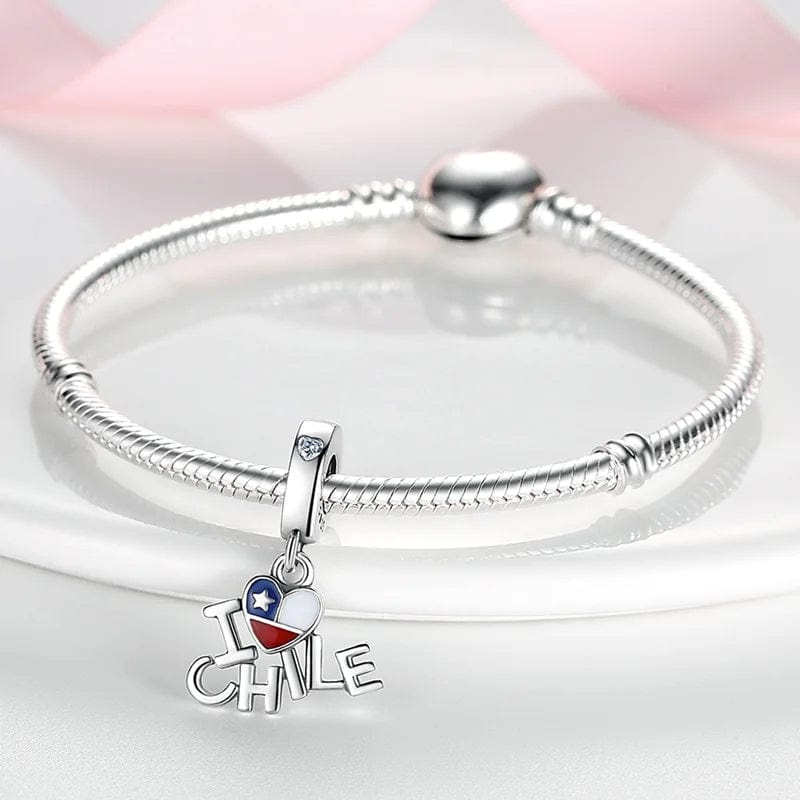 I Love Chile Dangle Charm