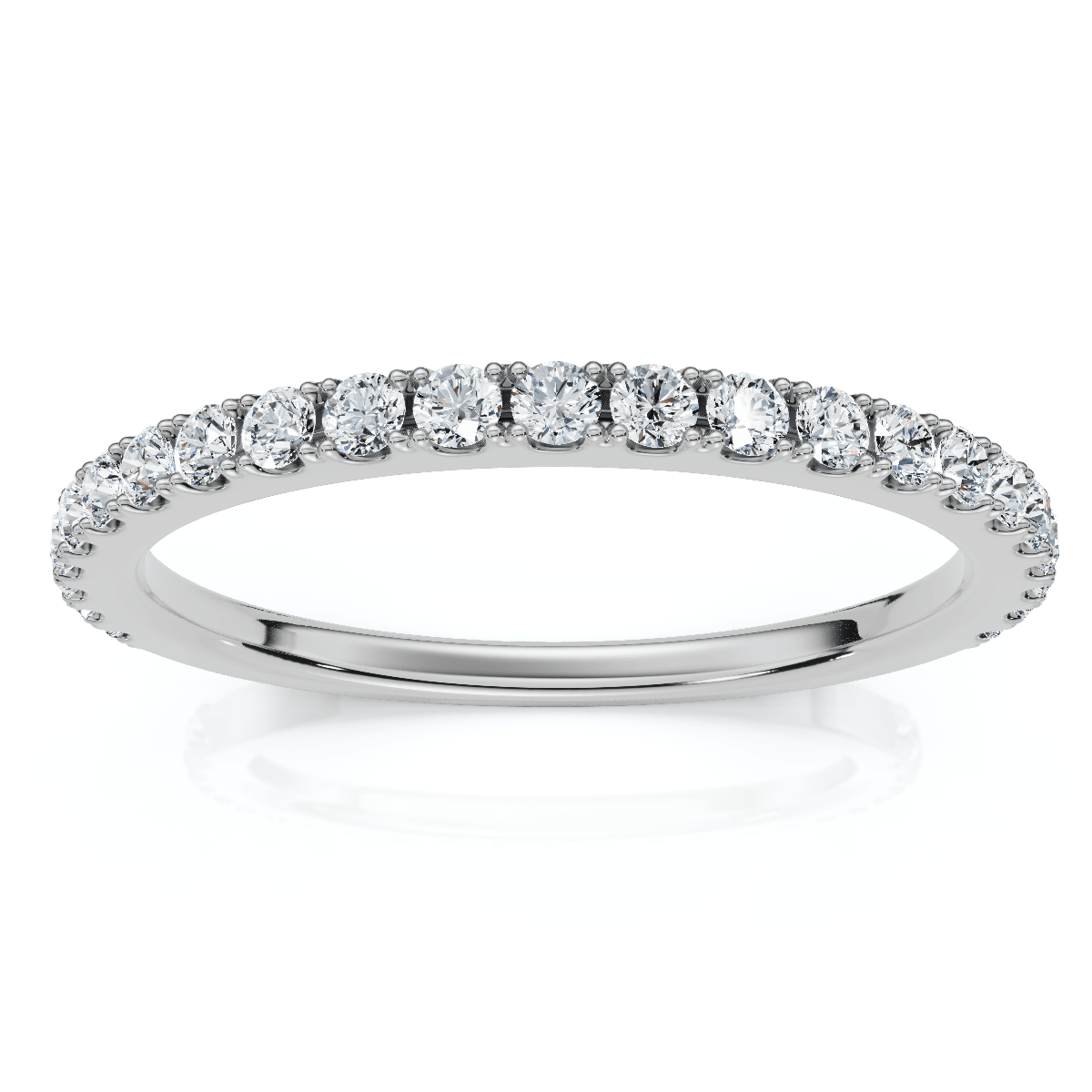 1/5Ct Diamond Wedding Stackable Anniversary Ring 10k Gold Lab Grown