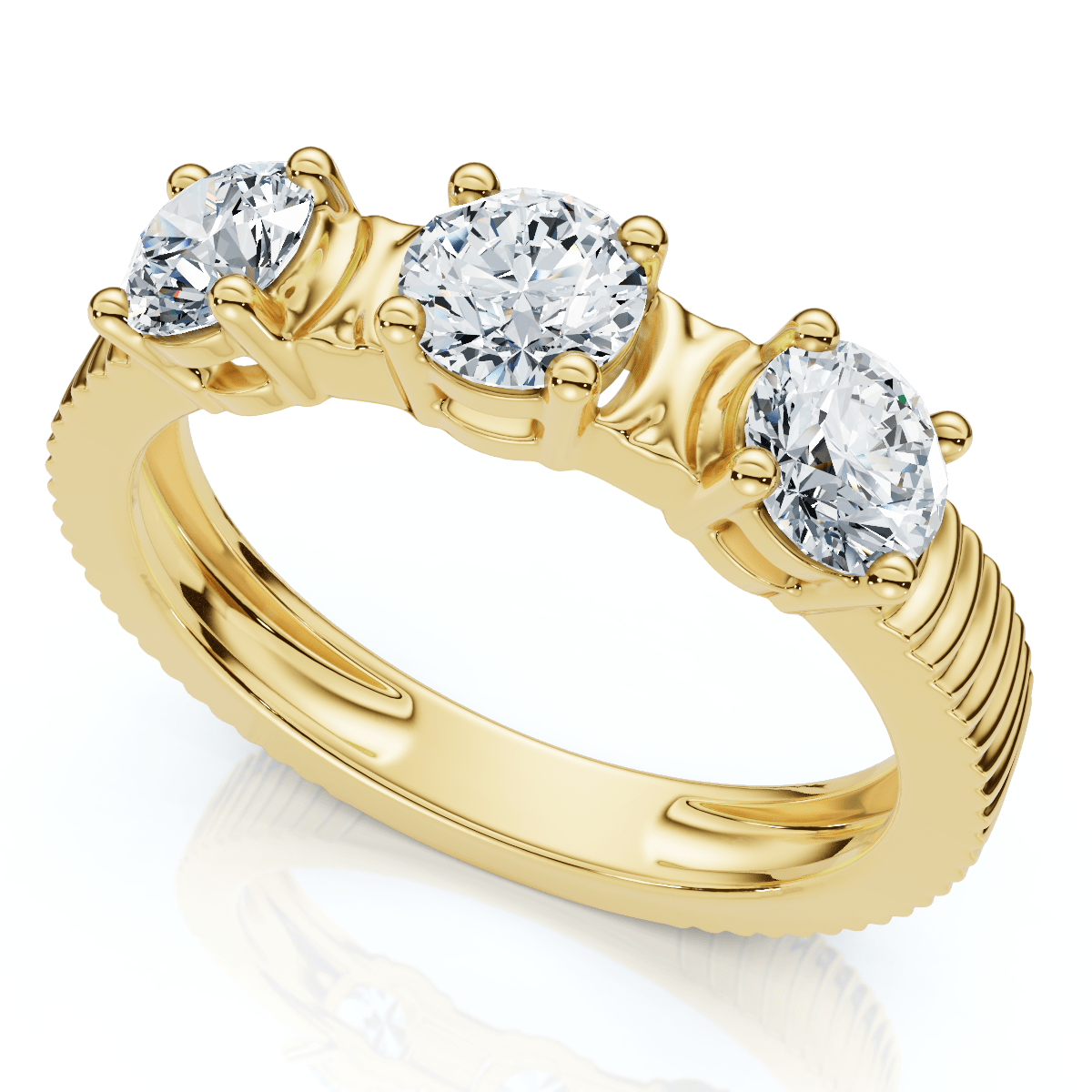 3/4Ct Jade Diamond Wedding Stackable Ring 14k Gold or Platinum Lab Grown