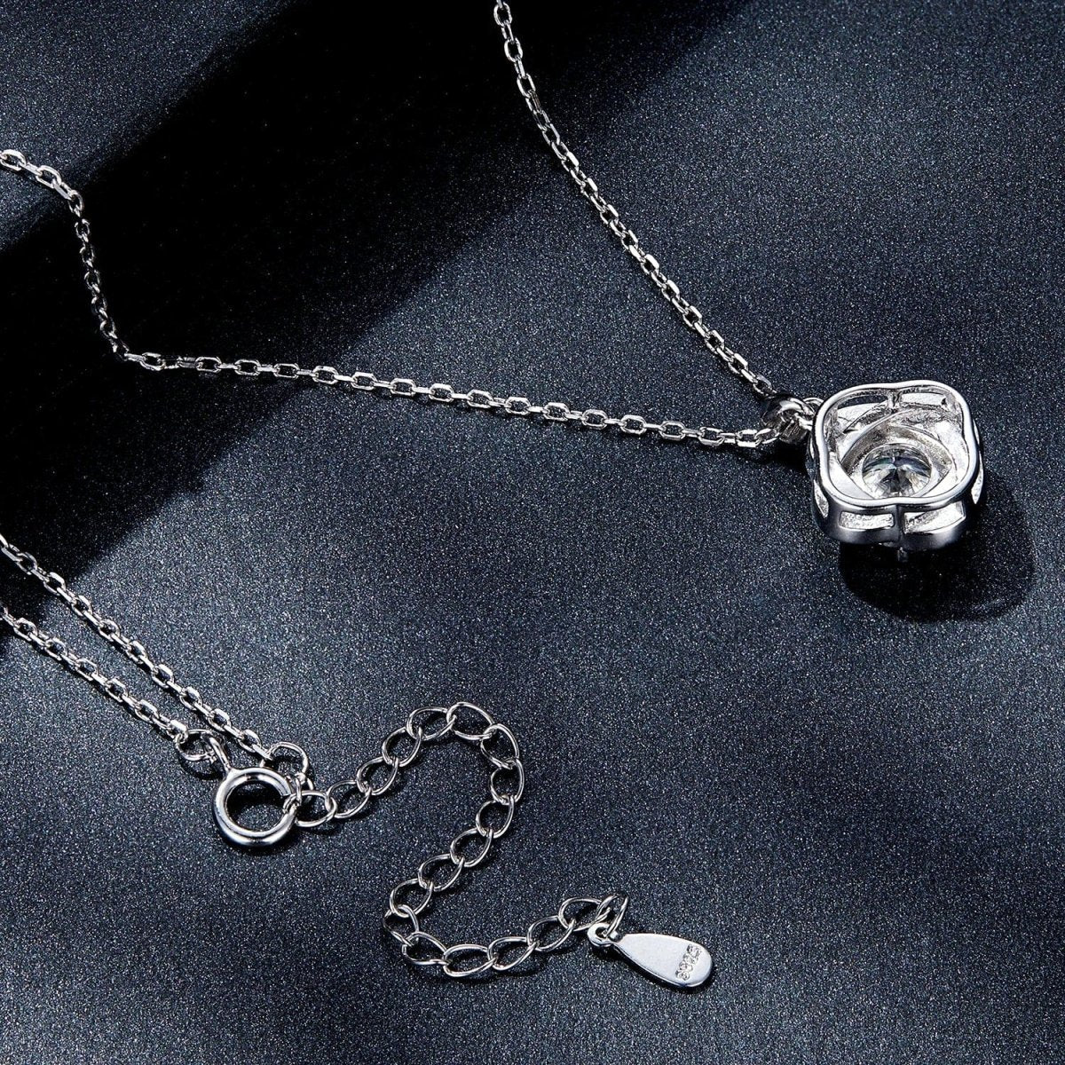 Pangama Moissanite Halo Necklace