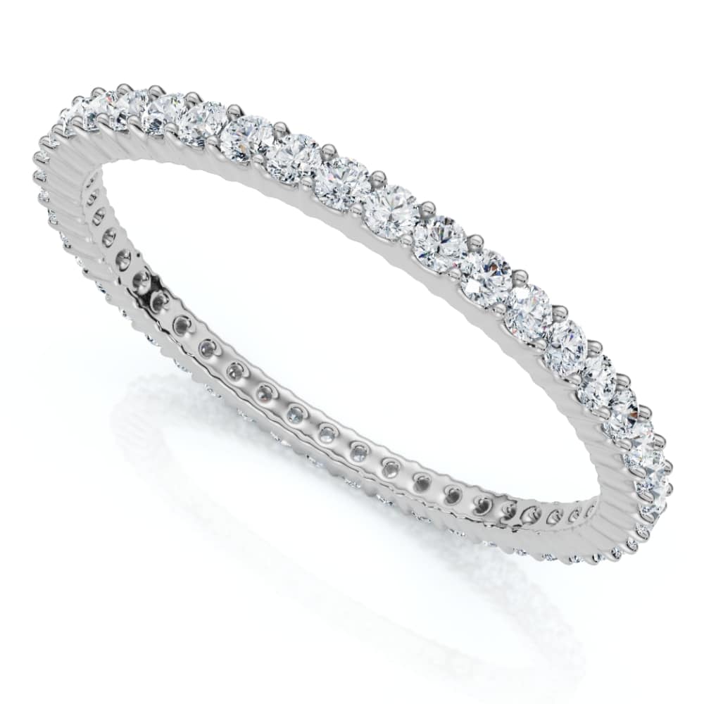 3/4Ct Diamond Eternity Ring 14k Gold or Platinum Wedding Band Lab Grown