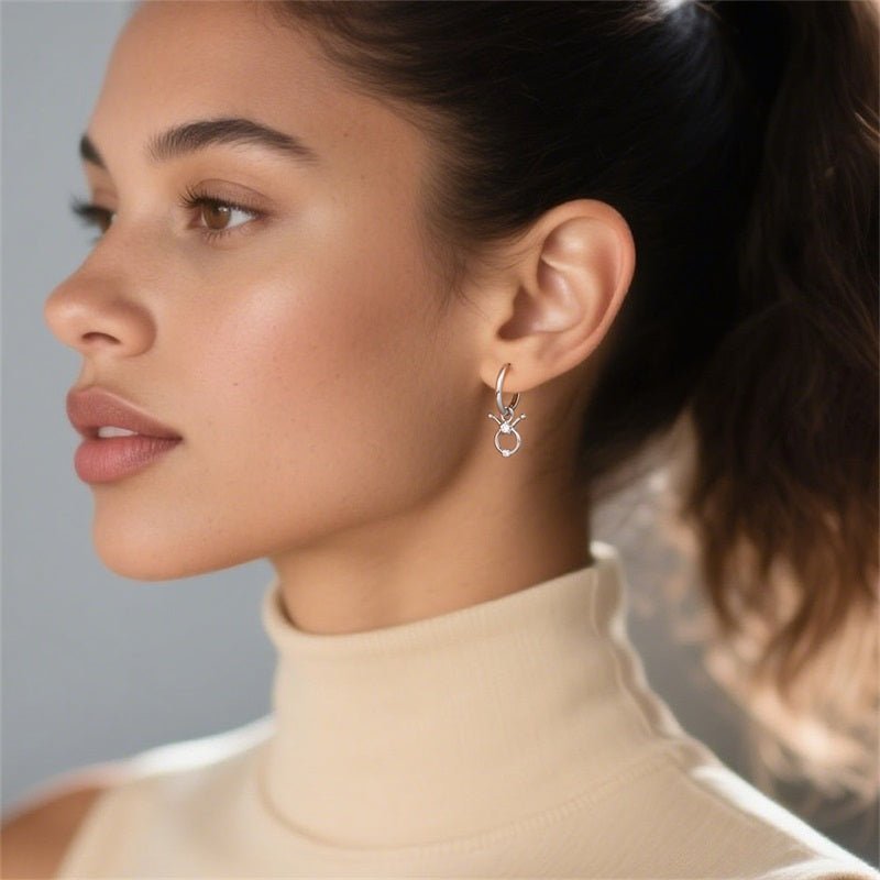 Taurus Constellation Zodiac Hoop Earrings