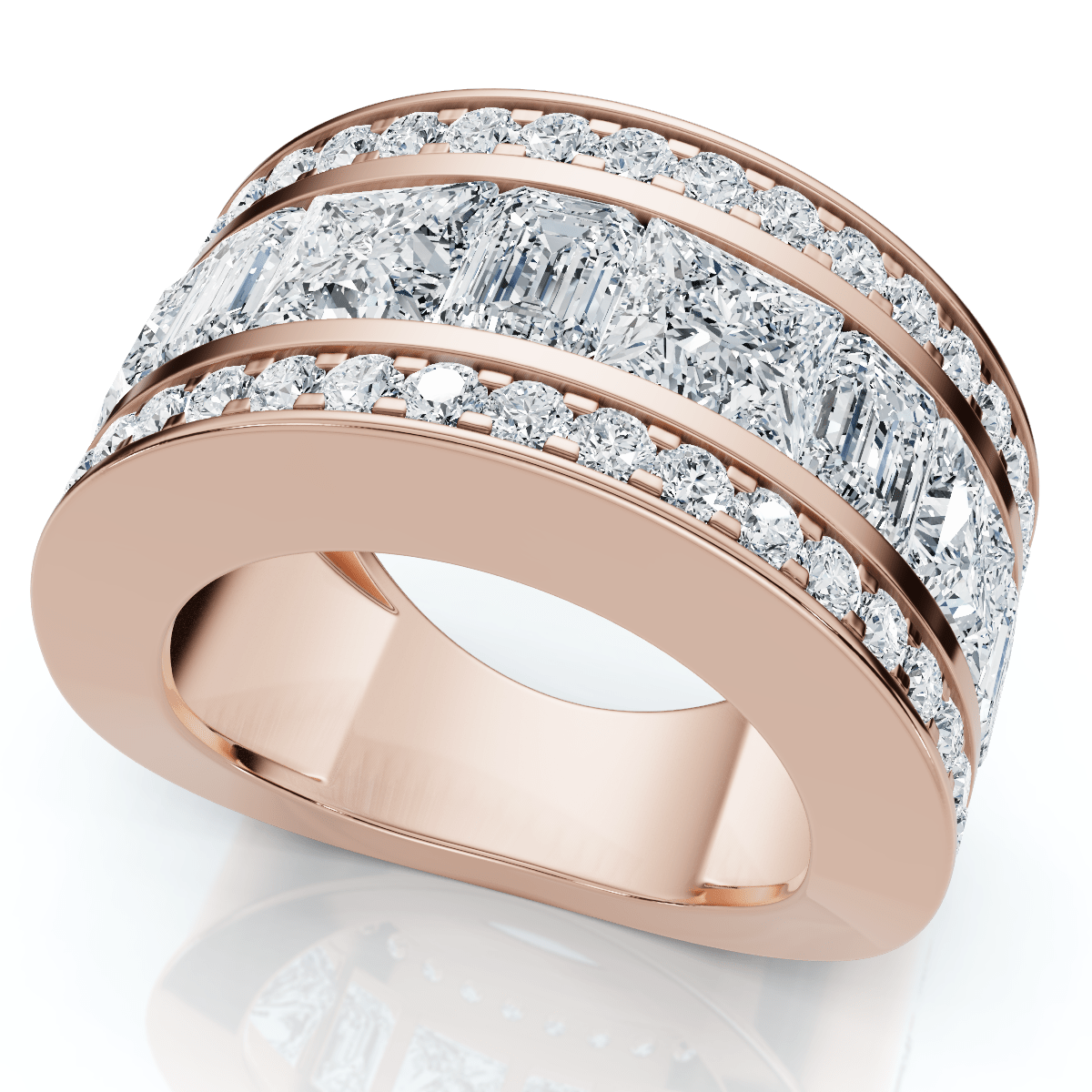 5 3/4ct Bold Diamond Statement Ring 14k Gold or Platinum Lab Grown