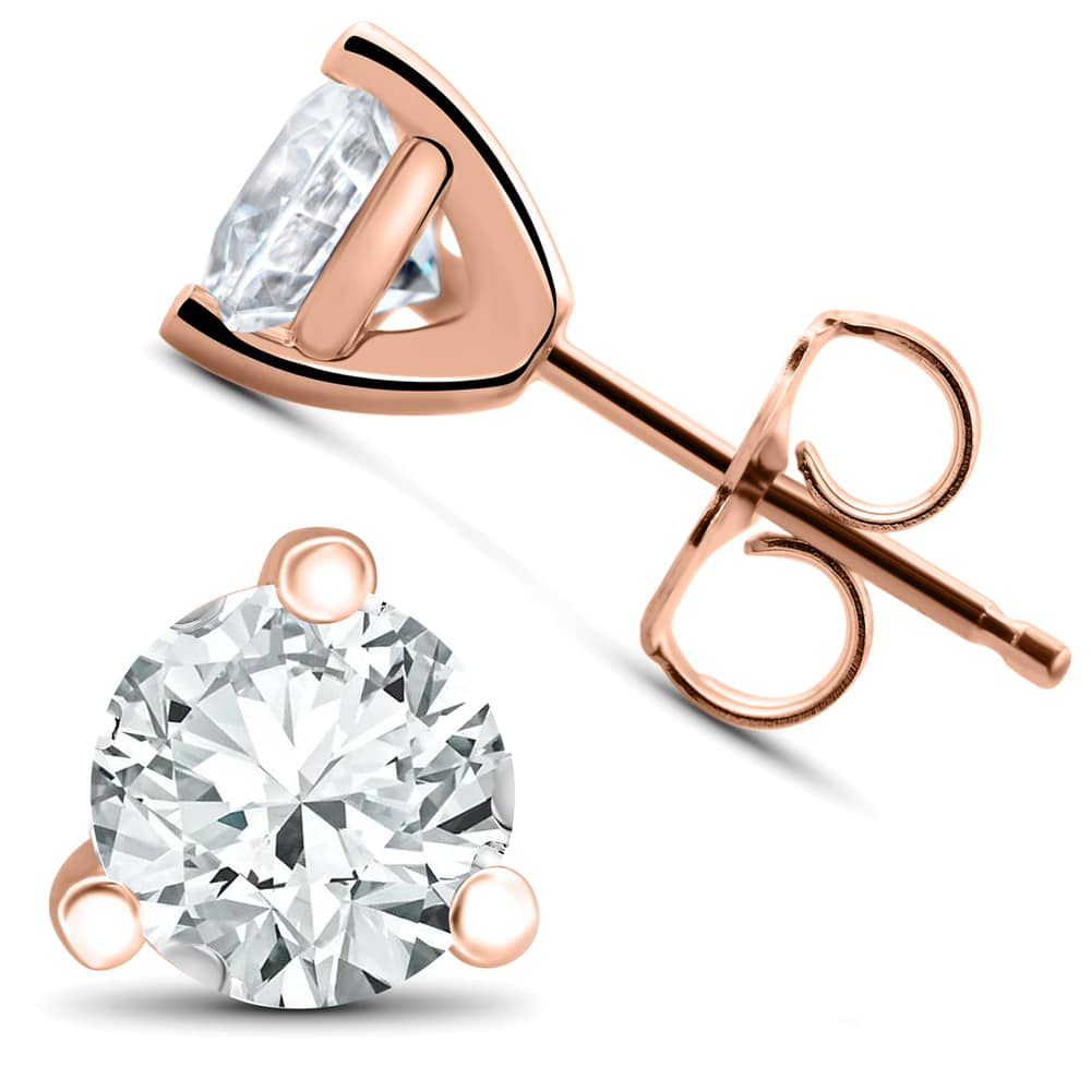 3/4 ct TDW Lab Grown Diamond Martni Studs Lab Grown